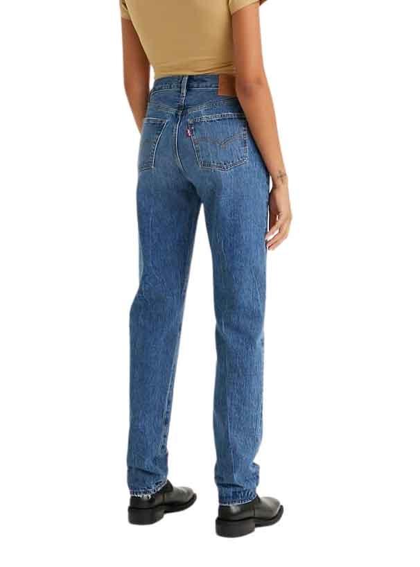 Pantalon Jeans Levis 501 Azul Medio para Mulher