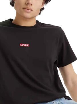 T-Shirt Levis Relaxed Baby Preto para Homem