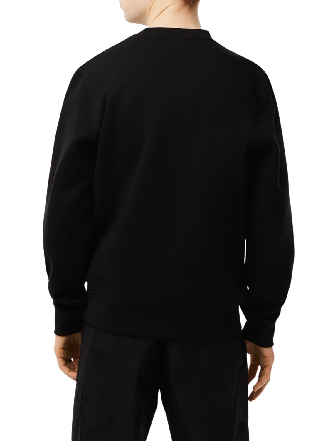 Sweat Lacoste Streetwear Preto para Homem