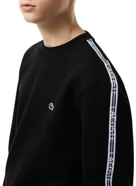 Sweat Lacoste Streetwear Preto para Homem