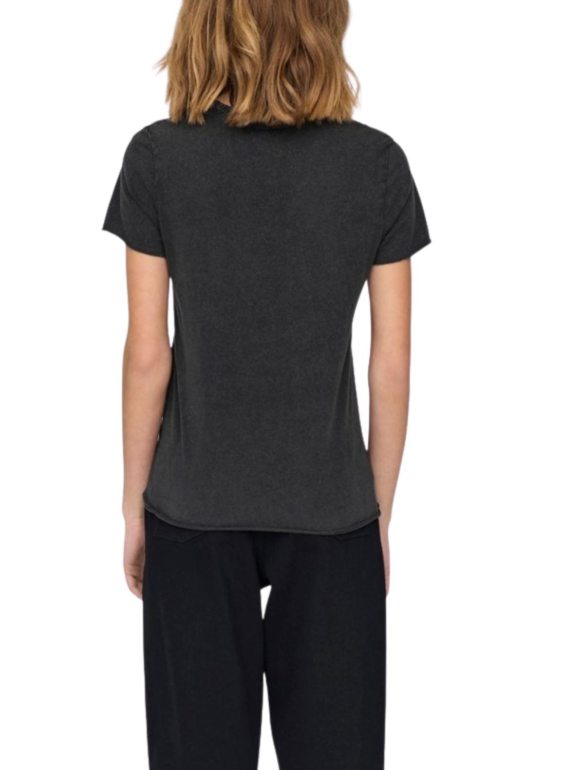 T-Shirt Only Lucy Regular Preto para Mulher