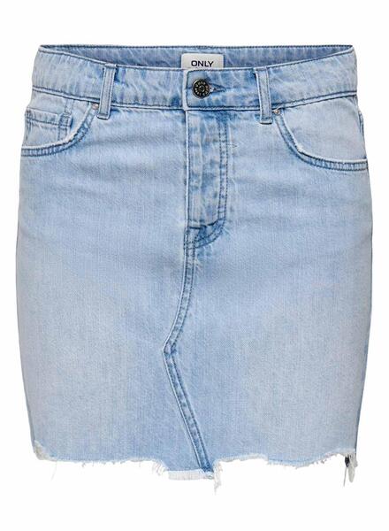 Saia Denim Only Sky Life Azul para Mulher