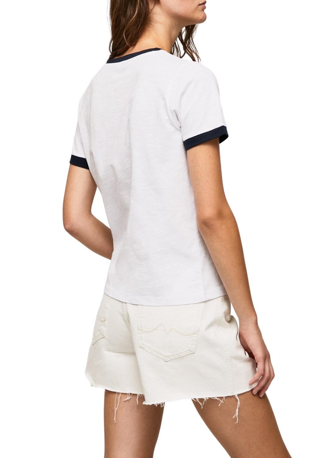 T-Shirt Pepe Jeans Moni Branco para Mulher