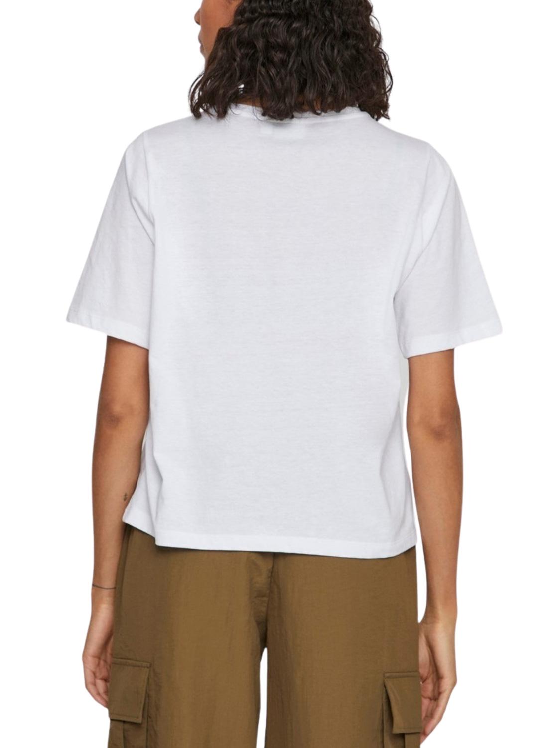 T-Shirt Vila Dreamers Boxy Branco para Mulher