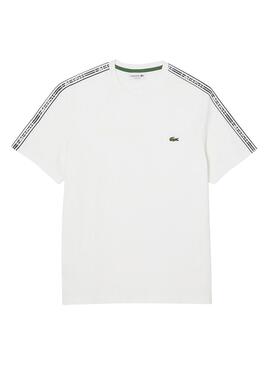 T-Shirt Lacoste Raya Logo Branco para Homem