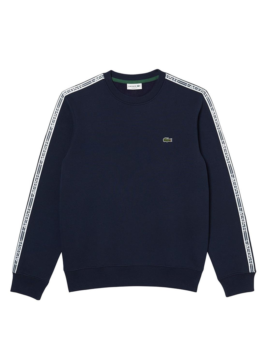 Sweat Lacoste Streetwear Azul Marinho para Homem