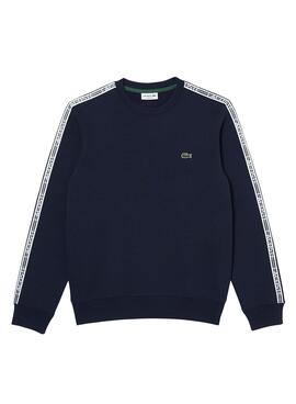 Sweat Lacoste Streetwear Azul Marinho para Homem