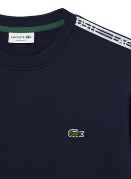 Sweat Lacoste Streetwear Azul Marinho para Homem