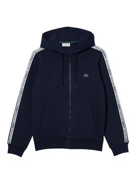 Sweat Lacoste Classic Zip Azul Marinho para Homem