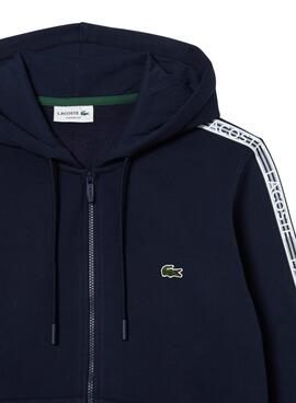 Sweat Lacoste Classic Zip Azul Marinho para Homem