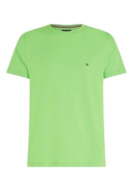 T-Shirt Tommy Hilfiger Stretch Verde para Homem