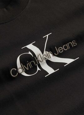 Vestido Calvin Klein Jeans Monologo Preto Mulher