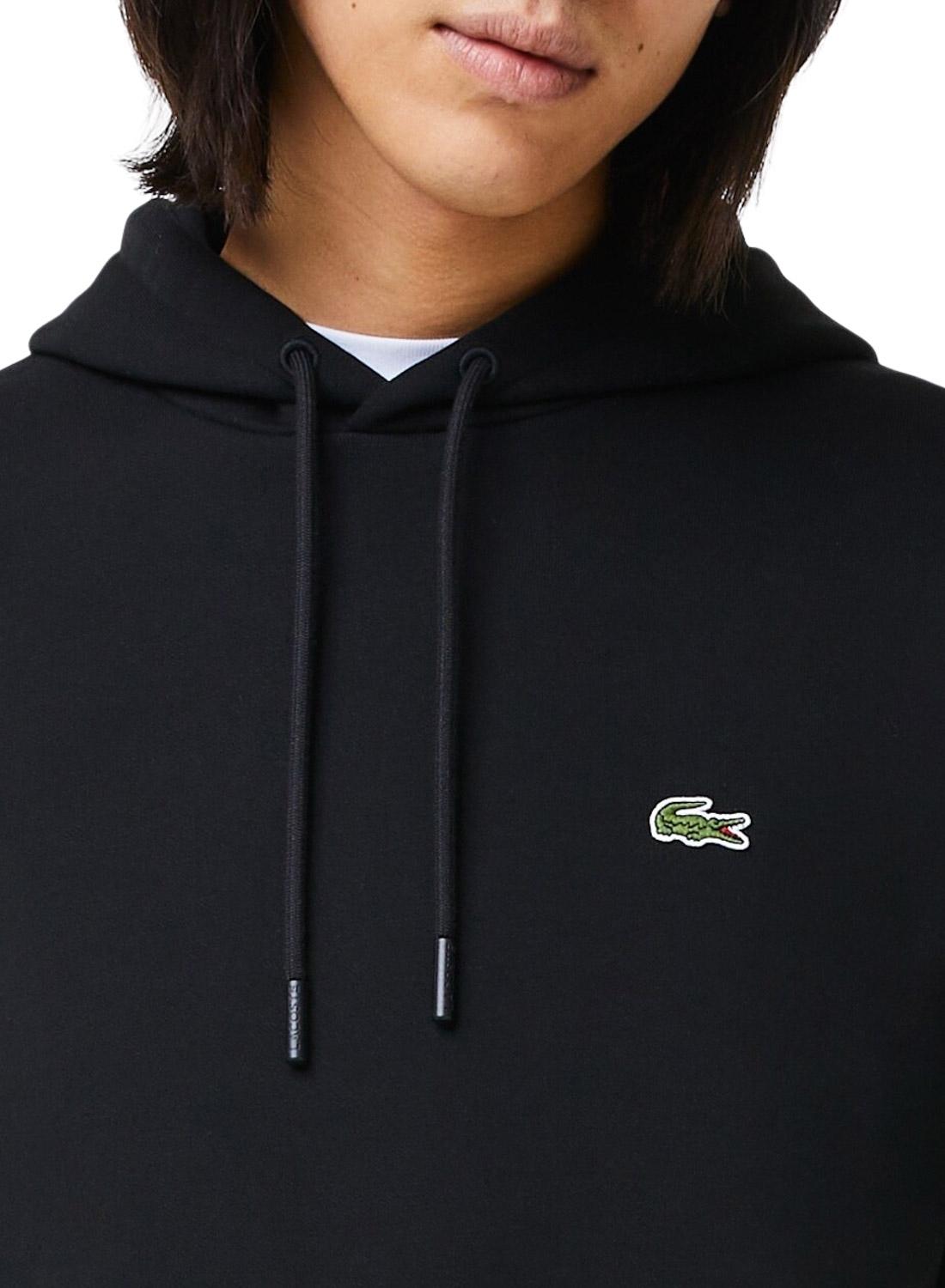 Sweat Lacoste Basic Capuz Preto Homem