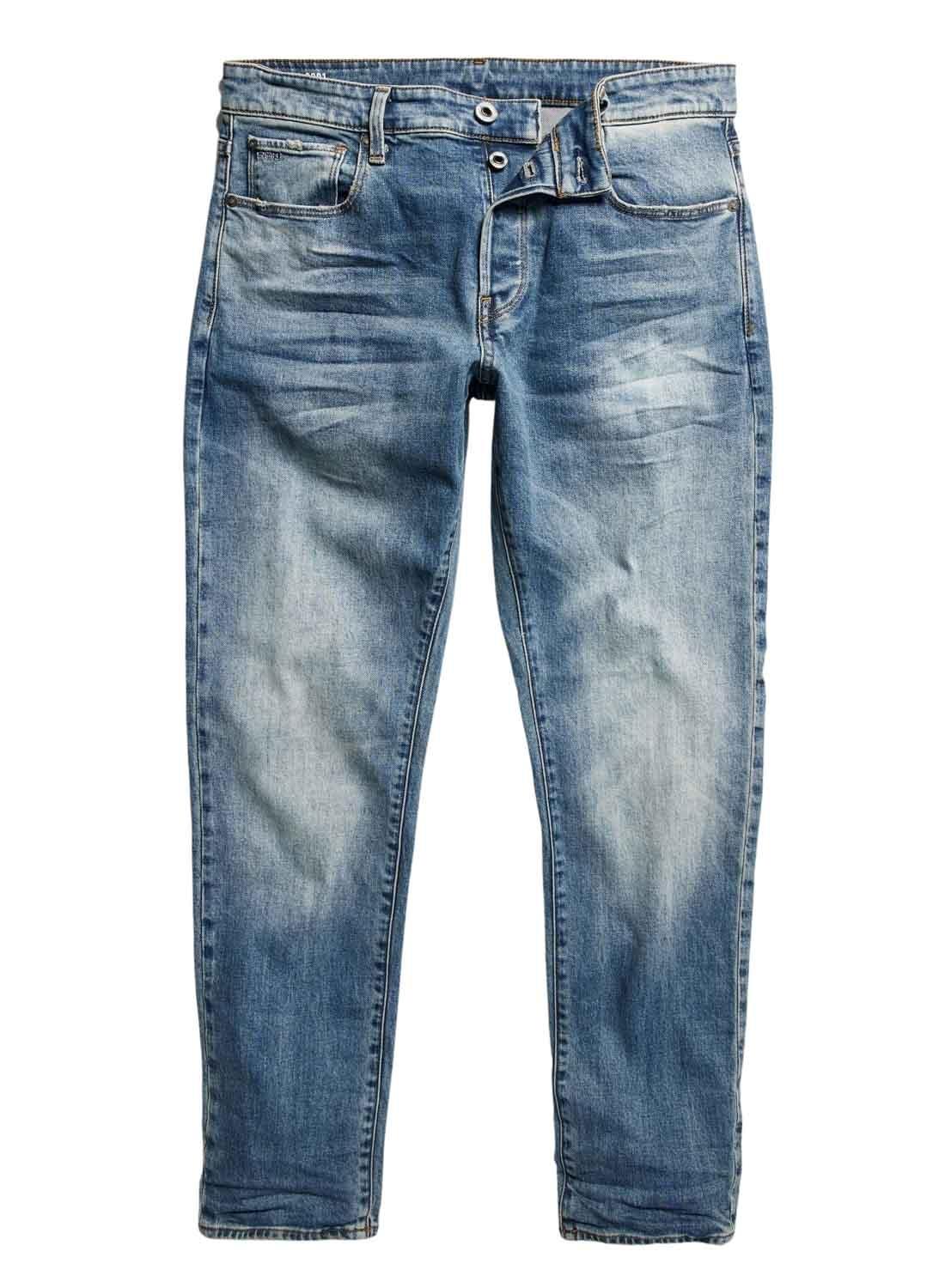 Jeans G Star 3301 Regular Tapered  Azul