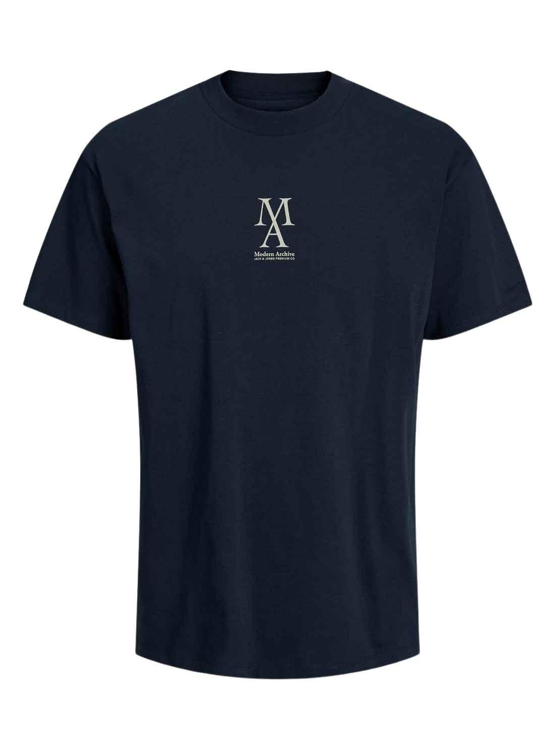 T-Shirt Jack & Jones Bluspencer Azul Marinho Homem