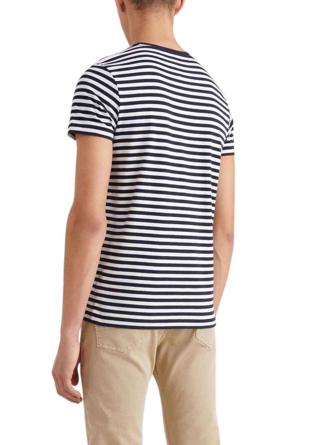 T-Shirt Tommy Hilfiger Stretch Azul Marinho para Homem