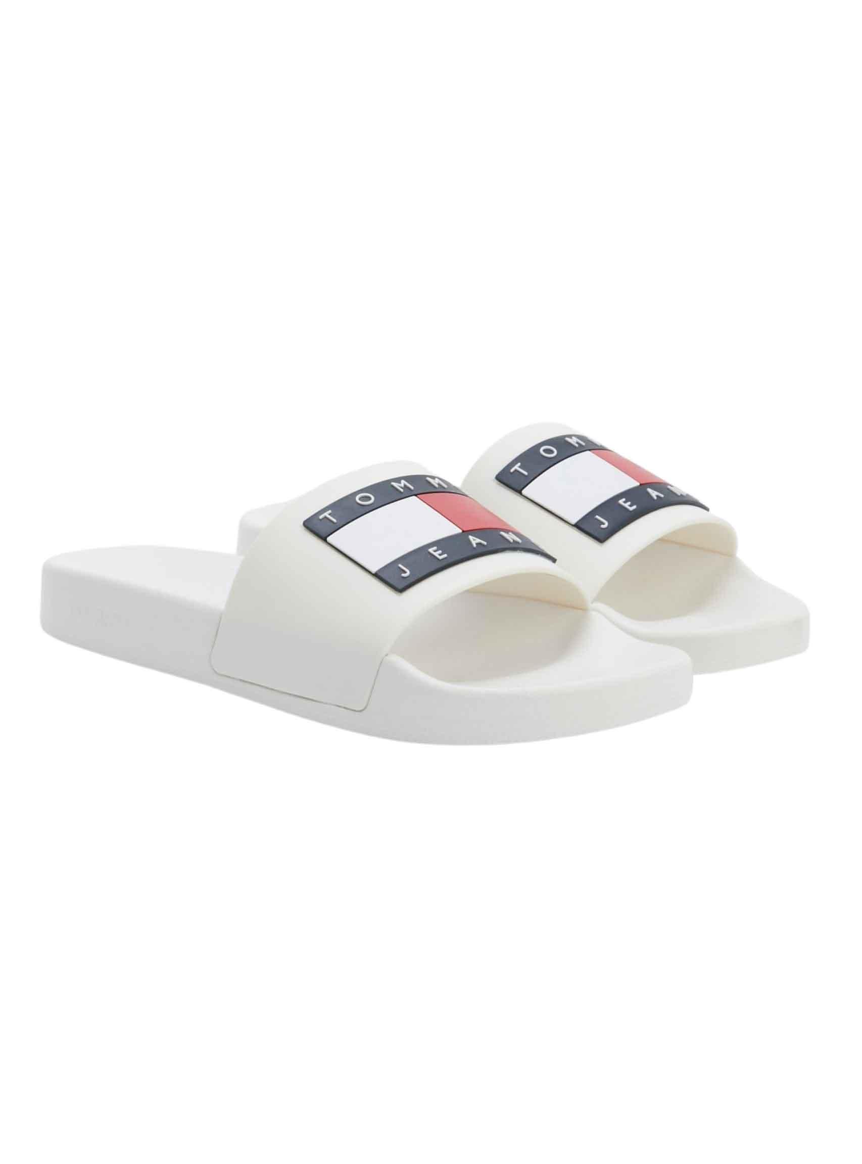 Flip flops Tommy Jeans Flag Piscina Branco para Mulher