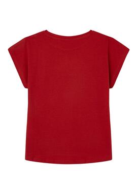 T-Shirt Pepe Jeans Nuria Vermelho para Menina