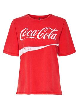 T-Shirt Only Coca Cola Vermelho Mulher