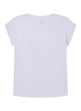 T-Shirt Pepe Jeans Prudence Branco para Menina