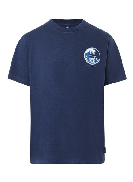 T-Shirt North Sails Tomorrow Azul Marinho para Homem