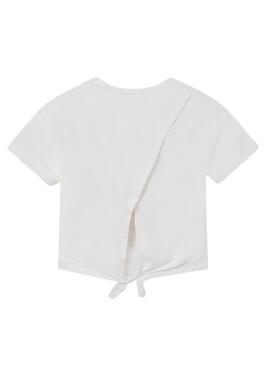 T-Shirt Mayoral Abertura traseira Branco para Menina