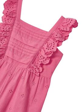 Jumpsuit Mayoral Perfurado Rosa Para Menina