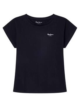T-Shirt Pepe Jeans Bloomy Preto para Menina