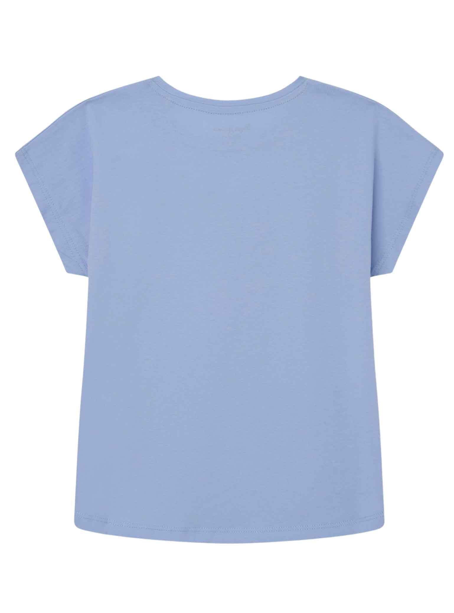 T-Shirt Pepe Jeans Bloomy Azul para Menina