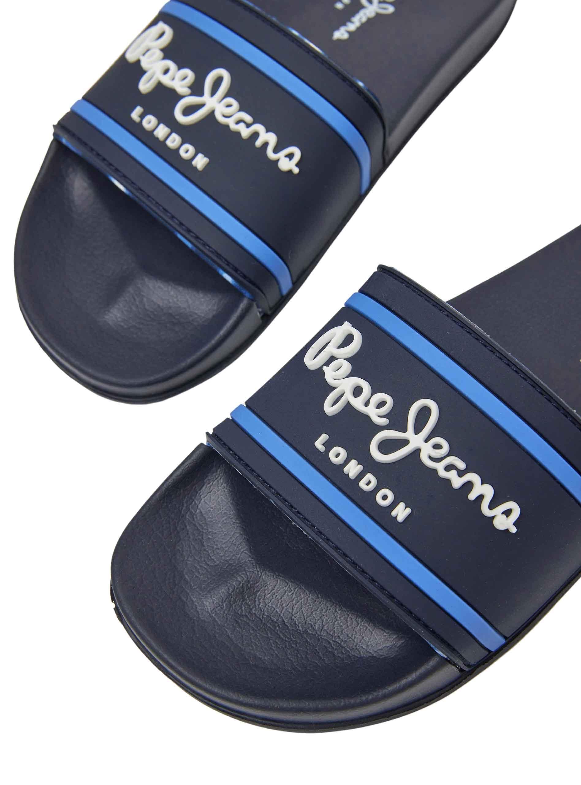 Flip flops Pepe Jeans Slider Logo Azul Marinho para Menino