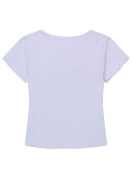T-Shirt Pepe Jeans Natalie Branco para Menina
