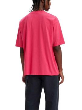 T-Shirt Levis Skate Rosa para Homem