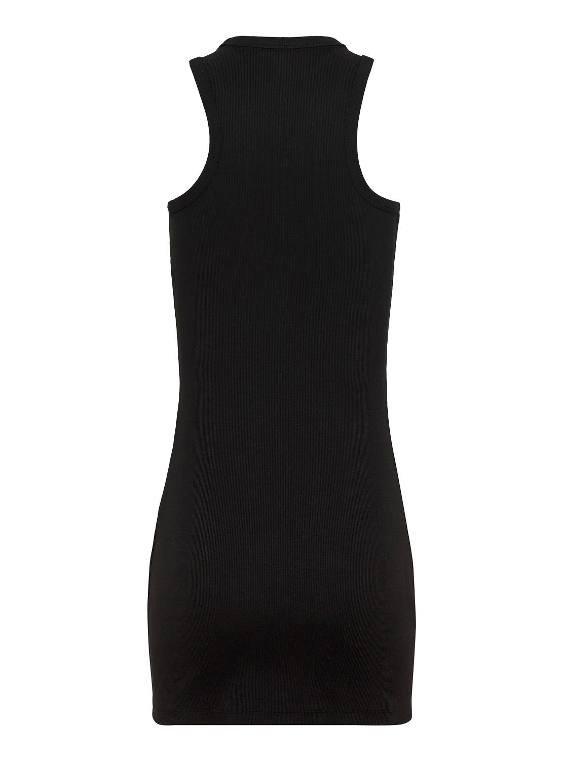 Vestido Tommy Jeans Essential Rib Tanque Preto Mulher