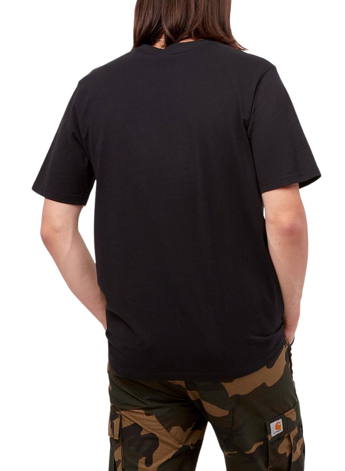 T-Shirt Carhartt Pocket Preto para Homem