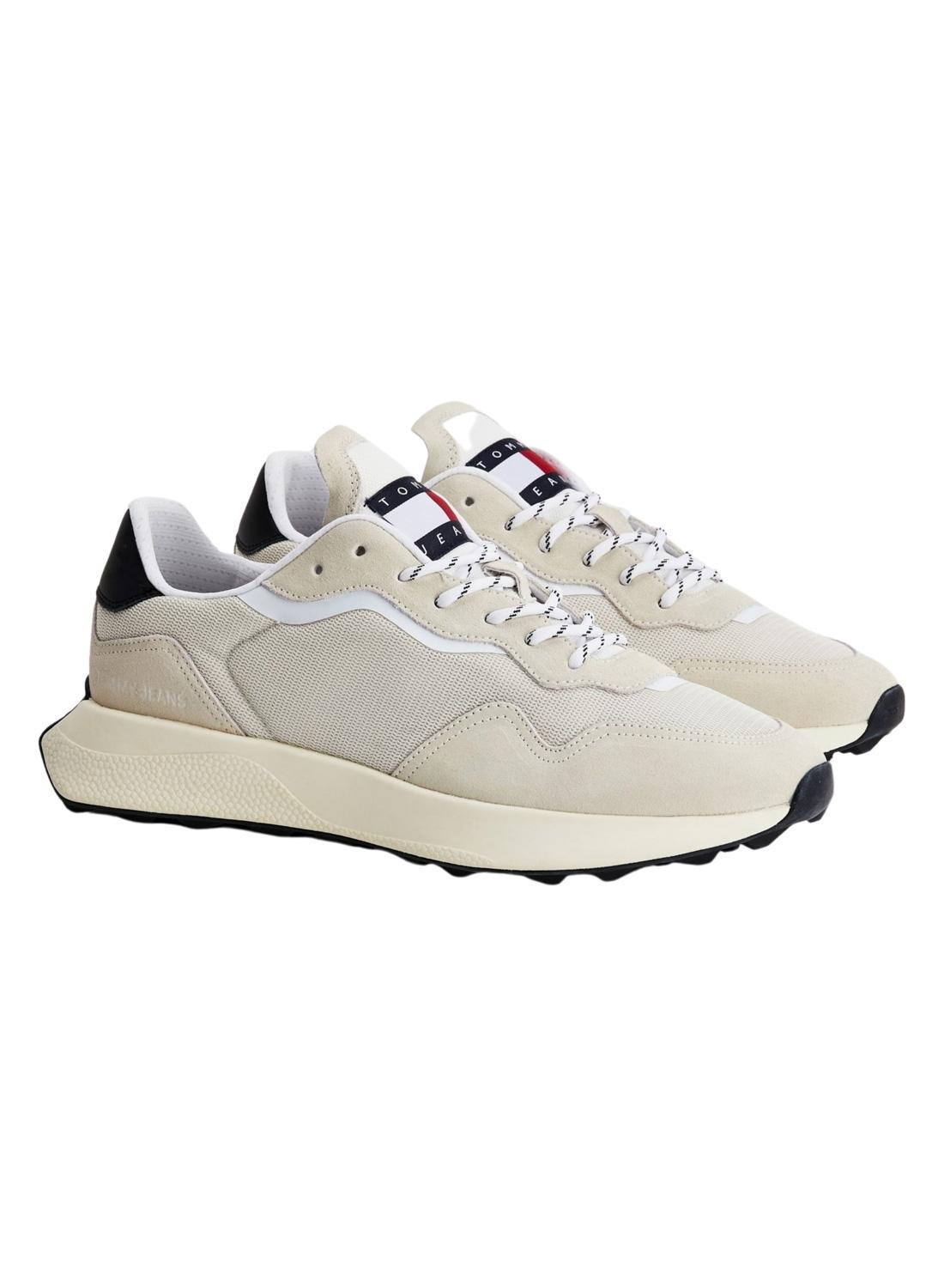 Sapatilhas Tommy Jeans Runner Outsole bege Homem