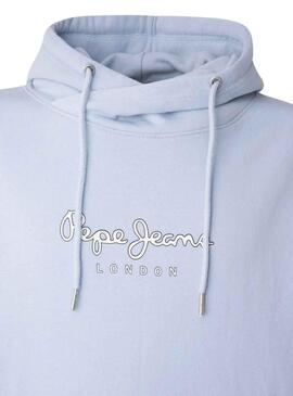 Sweat Pepe Jeans Edward Hoodie Azul para Homem