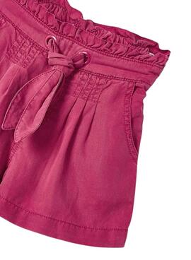 Pantalon Curto Mayoral Rosa Fluido para Menina