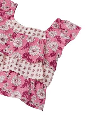 Blusa Mayoral Printed Combinado Rosa para Menina