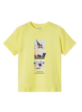 Set 2 T-Shirts Mayoral Amarelo e Branco Menino