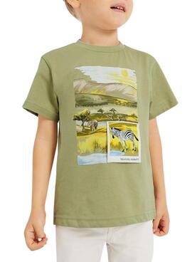 T-Shirt Mayoral Play Verde para Menino