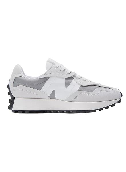 New balance 327 cinza shops e branco