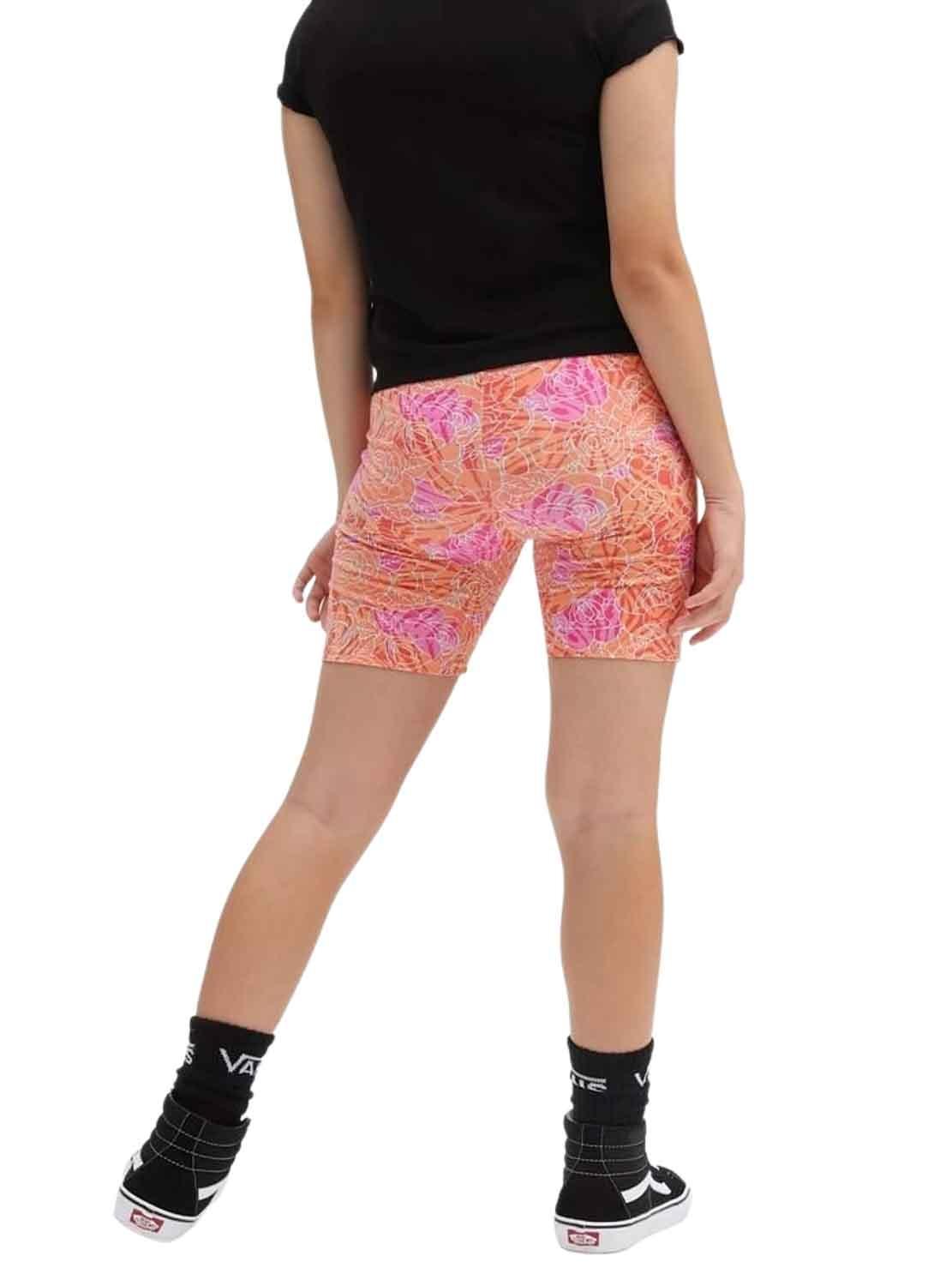 Shorts Vans Camo Print Laranja para Menina