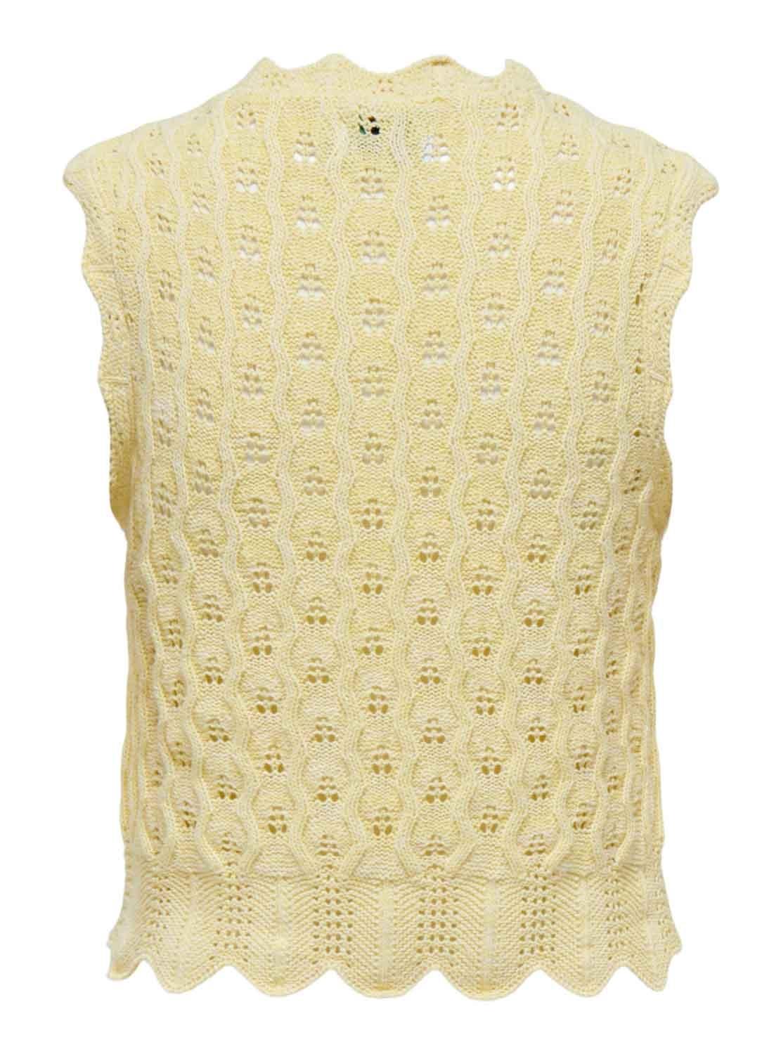 Top Only Luna Knitted Amarelo para Mulher