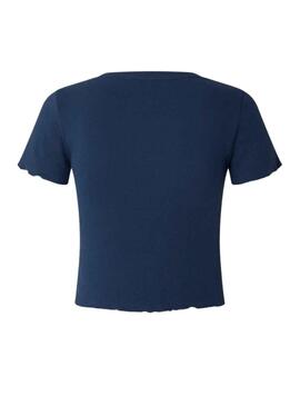 T-Shirt Pepe Jeans Cara Azul Marinho para Mulher
