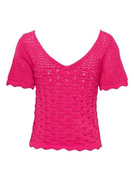 T-Shirt Only Becca Rosa para Mulher