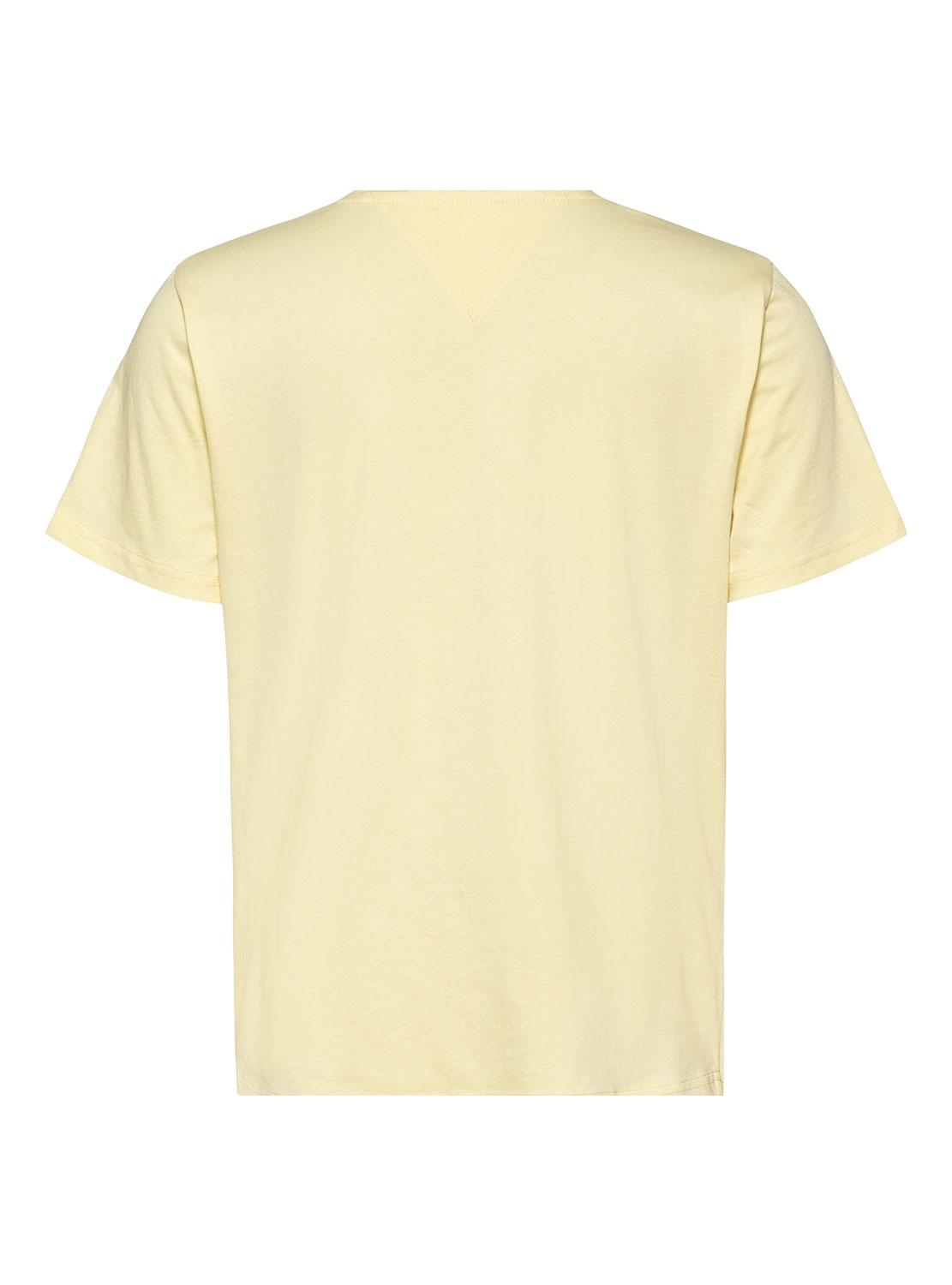 T-Shirt Tommy Jeans Serif Amarelo para Mulher