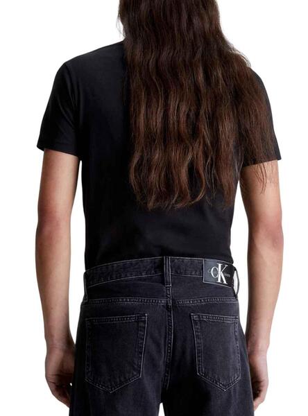 T-Shirt Calvin Klein Disrupted Preto para Homem