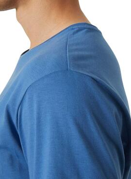 T-Shirt Helly Hansen Shoreline Azul para Homem