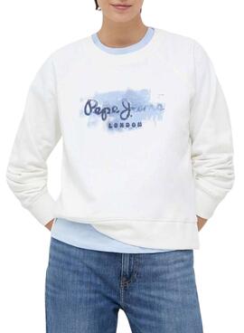 Sweat Pepe Jeans Goldie Branco para Mulher