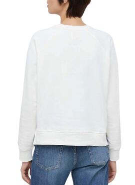 Sweat Pepe Jeans Goldie Branco para Mulher